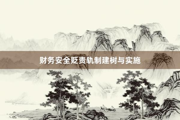 财务安全贬责轨制建树与实施